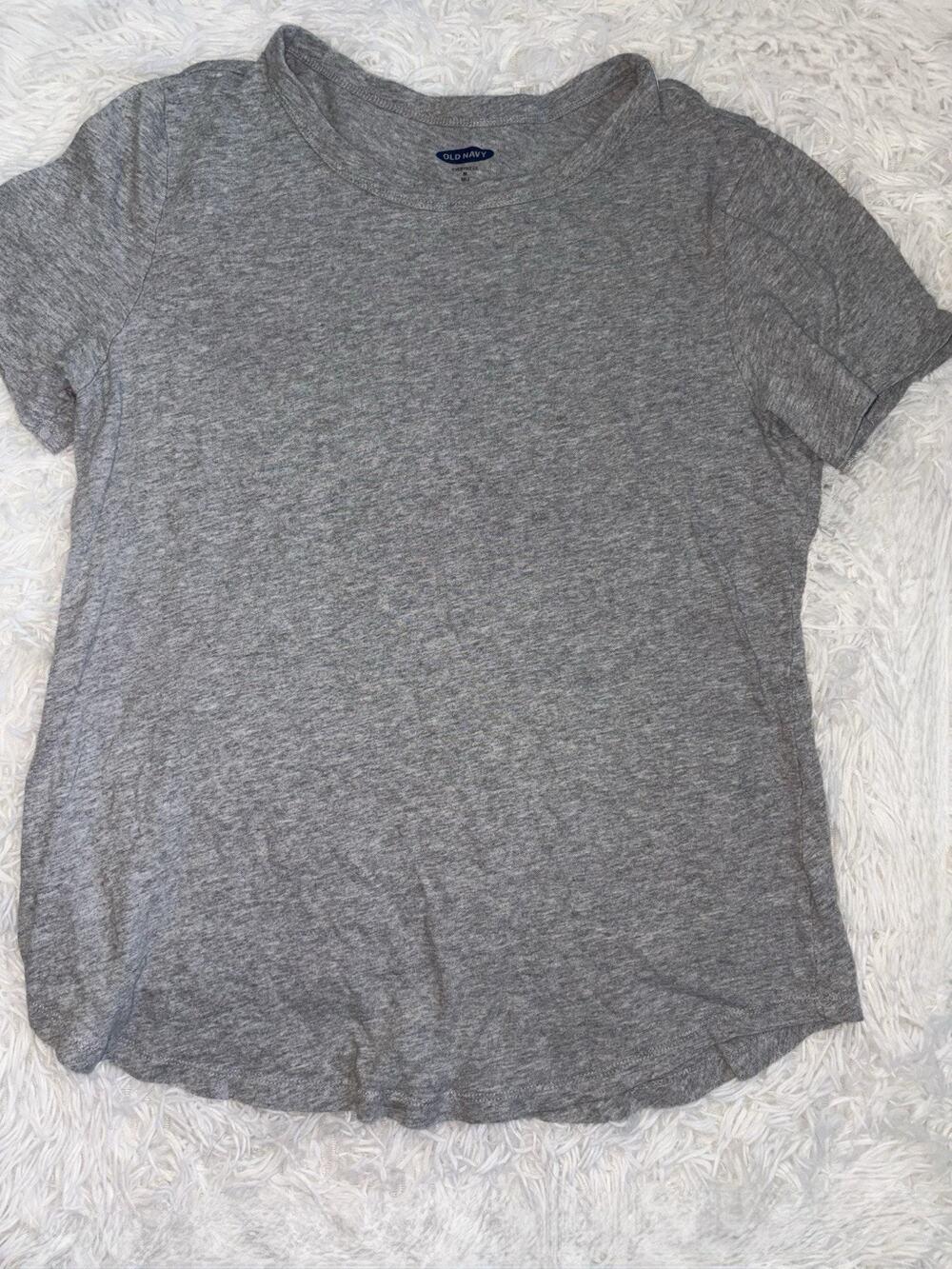 Old Navy Everywear M Tall Gray Tee. Soft, Comf, Grt. Shape